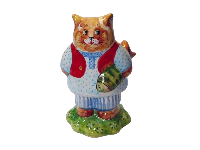 Кот с рыбой (фигура)