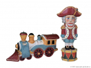 Паровозик цветной из коллекции «Игрушки»