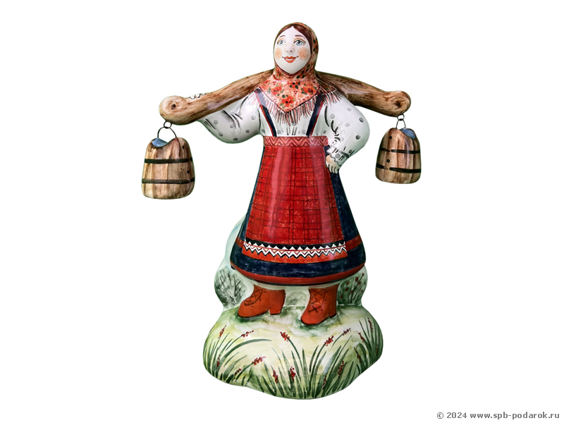 Девушка с ведрами