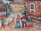 Плакетка провинциальная "С гармонистом"